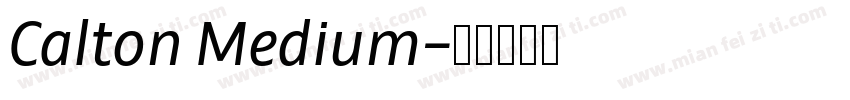 Calton Medium字体转换